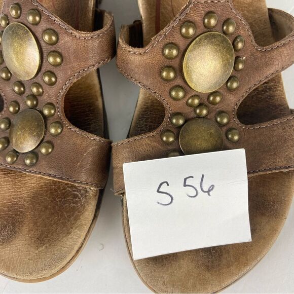 Aetrex Women’s Gladiator Sandals Comfort Brown Leather Embellished Size 36/ 6 - Picture 16 of 16